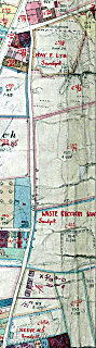 Reach Lane sandpits shown on 1927 valuation map